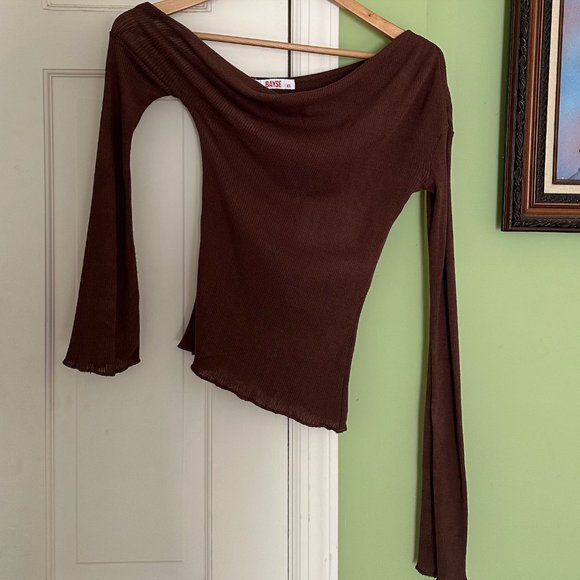 Free People Bayse Blair Top in Brown - Picture 4 of 5